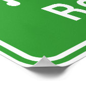 Roi Et Ahead ⚠タイ高速道路交通標識⚠ ポスター (角)