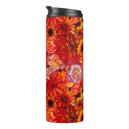 Rojoの花の明るい花束の豊富で猛烈なデイジー タンブラー (回転右)