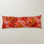 Rojoの花の明るい花束の豊富で猛烈なデイジー ボディピロー (裏面)