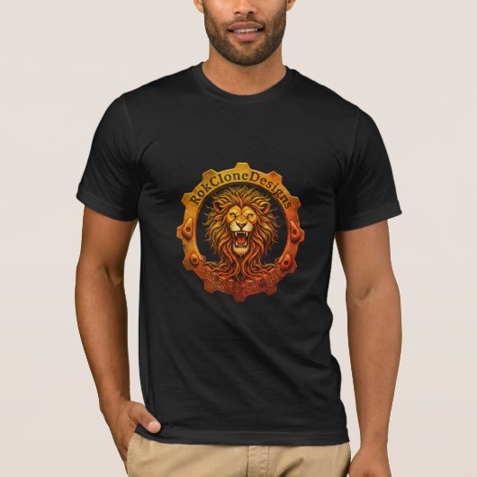 RokCloneDesigns Jahの力で輝く 赤 黄 緑 Tシャツ (正面)