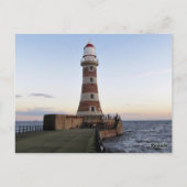 Roker Lighthousem、Sunderland uk ポストカード (裏面)