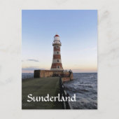 Roker Lighthousem、Sunderland uk ポストカード (正面)