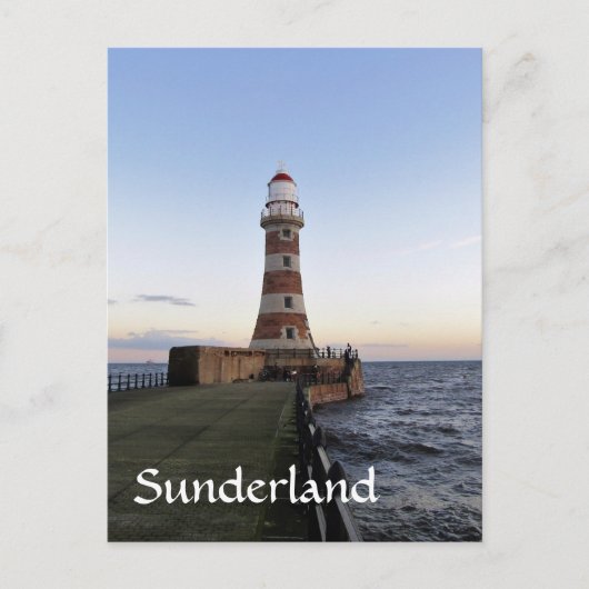 Roker Lighthousem、Sunderland uk ポストカード (正面)