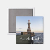 Roker Lighthousem、Sunderland uk マグネット (正面/裏面)