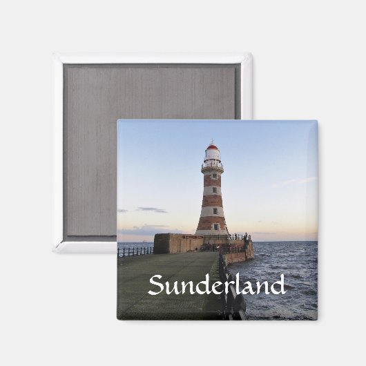 Roker Lighthousem、Sunderland uk マグネット (正面/裏面)