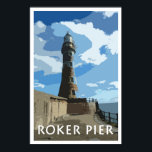 ROKER PIER, SUNDERLAND Vintage Style Poster ポスター<br><div class="desc">ROKER PIER,  SUNDERLAND Vintage Style Poster</div>