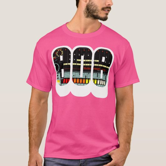 Roland Tr-808ドラムマシンシンセサイザ Tシャツ (正面)
