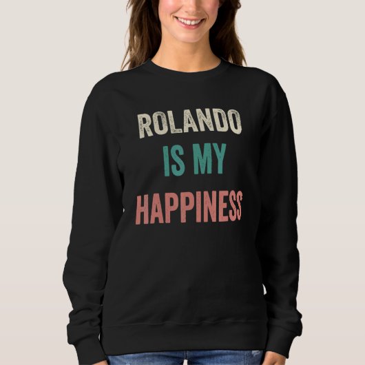 Rolando Is My Happiness スウェットシャツ (正面)