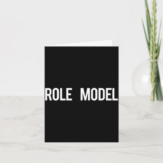 Role Model - Cool New Funny Models Gift Tee  カード (正面)