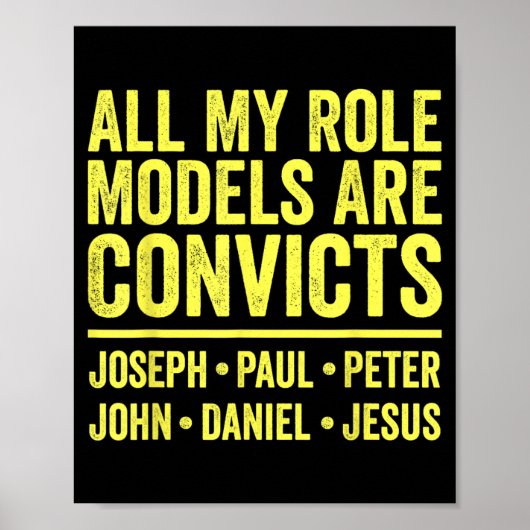 Role Models are Convicts Joseph Paul Peter John ポスター (正面)