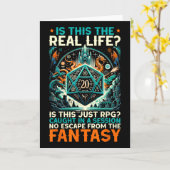 Role Playing Game Rpg Master D20 Tabletop Funny Rp カード (黄色い花)