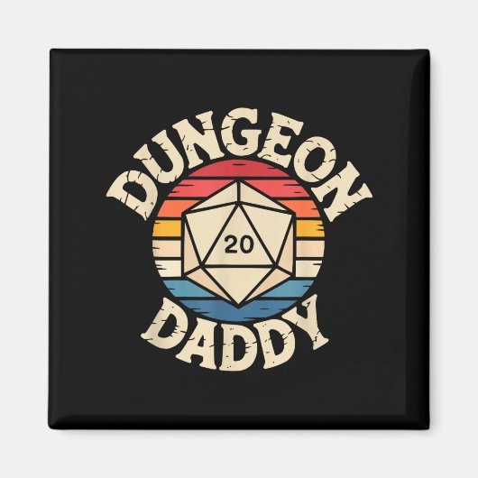 Role Playing Gamer Dad Rpg Master Tabletop Funny R マグネット (正面)