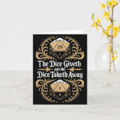 Role Playing Gamer Rpg Master D20 Tabletop Funny R カード (黄色い花)