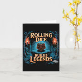 Role Playing Gamer Rpg Master D20 Tabletop Funny R カード (黄色い花)