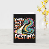 Role Playing Gamer Rpg Master D20 Tabletop Funny R カード (黄色い花)