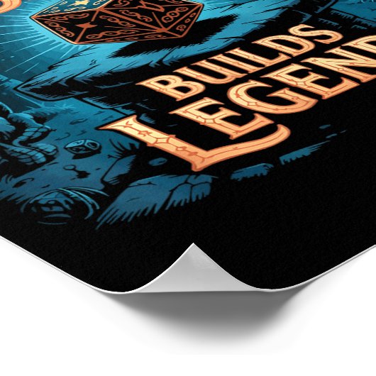 Role Playing Gamer Rpg Master D20 Tabletop Funny R ポスター (角)