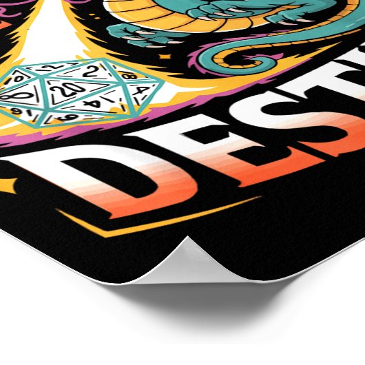 Role Playing Gamer Rpg Master D20 Tabletop Funny R ポスター (角)