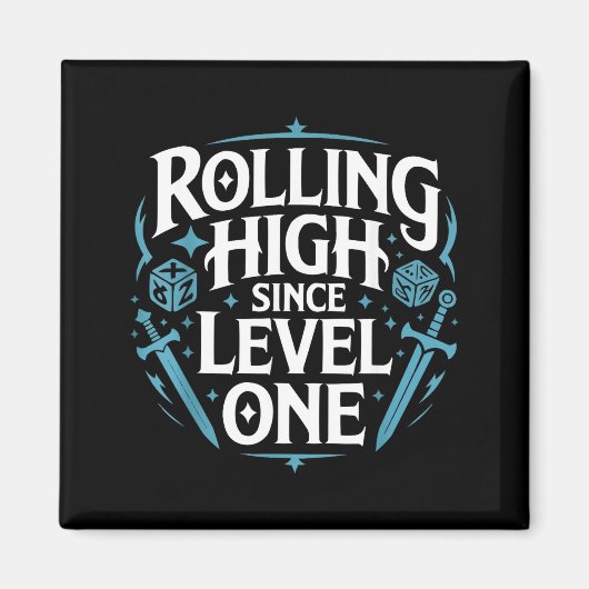 Role Playing Gamer Rpg Master D20 Tabletop Funny R マグネット (正面)