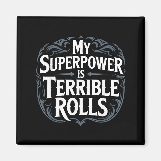 Role Playing Gamer Rpg Master D20 Tabletop Funny R マグネット (正面)