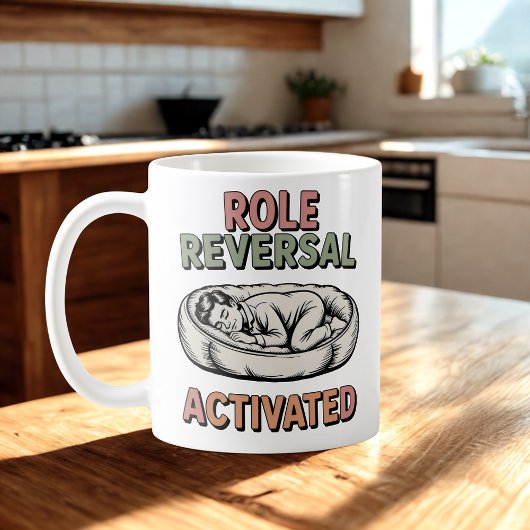 Role Reversal Activated | Human-Pet Humor Design コーヒーマグカップ