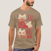 Roleplayer Routine Kitten Dice Roll Tシャツ (正面)