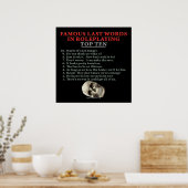 Roleplayingで有名な最後の言葉：トップ10 ポスター (キッチン)