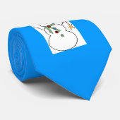 Rolig julslips med snögubbe ネクタイ (ロール)