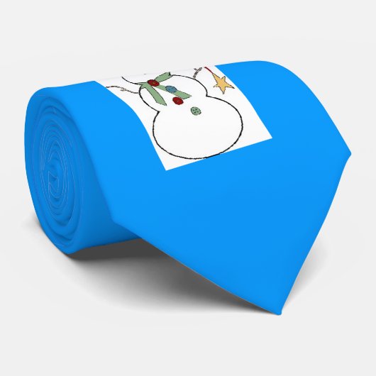 Rolig julslips med snögubbe ネクタイ (ロール)