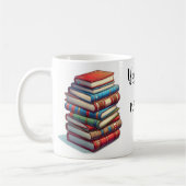 Rolig mugg till bokälskare コーヒーマグカップ (左)