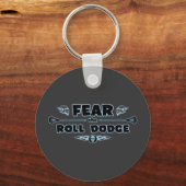 Roll Dodge - blue キーホルダー (正面)