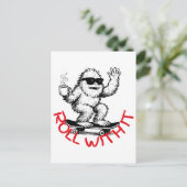 Roll With It Abominable Snowman Skater シーズンポストカード (スタンド正面)