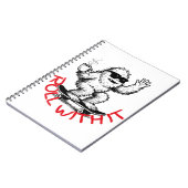 Roll With It Abominable Snowman Skater ノートブック (左側)