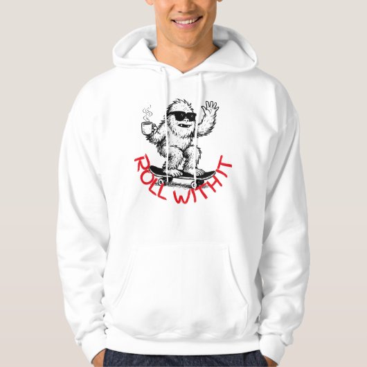 Roll With It Abominable Snowman Skater パーカ (正面)