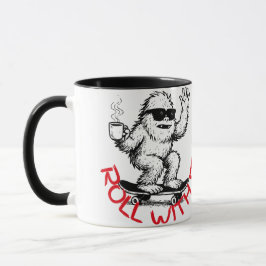 Roll With It Abominable Snowman Skater マグカップ