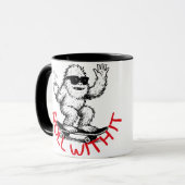 Roll With It Abominable Snowman Skater マグカップ (正面左)