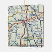Rolla MOヴィンテージマップ セラミックオーナメント (左)