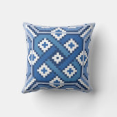 Röllakanスウェーデンの青いパターン クッション (裏面)