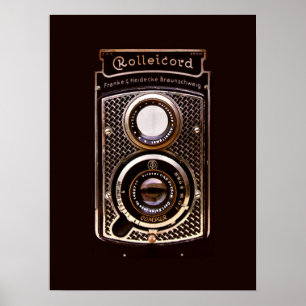 Rolleicordアートデコカメラ ポスター