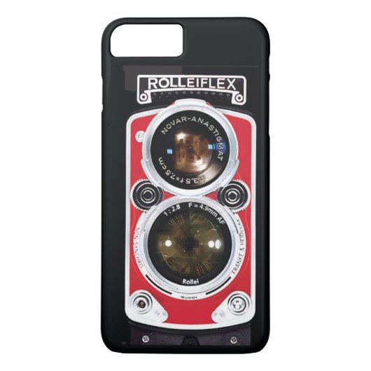 RolleiflexのヴィンテージのカメラのiPhone 7のプラスの場合 Case-Mate iPhoneケース (裏面)