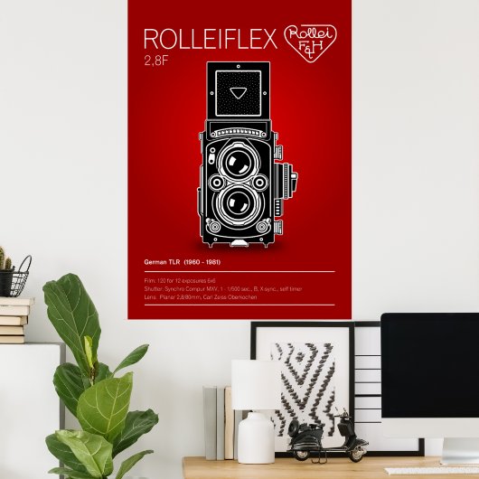 Rolleiflex 2,8F ポスター (ホームオフィス)