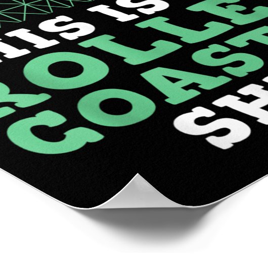 Roller Coaster Crew Amusement Park Fans Coasters L ポスター (角)