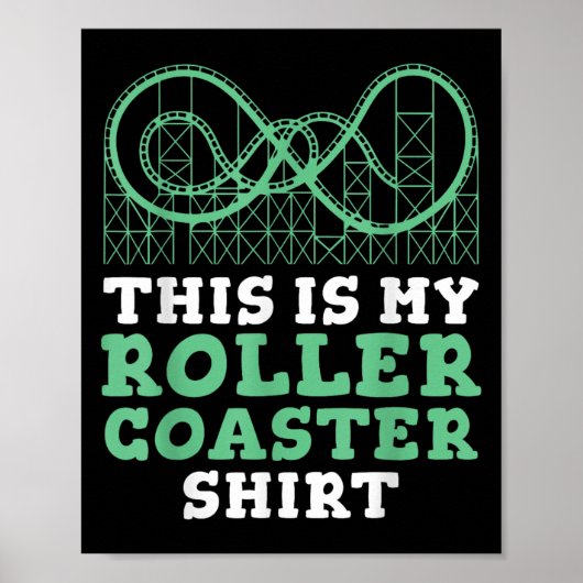 Roller Coaster Crew Amusement Park Fans Coasters L ポスター (正面)