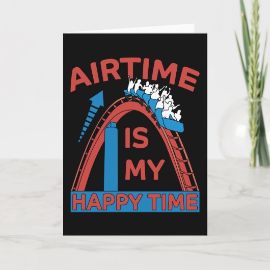 Roller Coaster Funny Amusement Park Gift カード (正面)