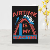 Roller Coaster Funny Amusement Park Gift カード (黄色い花)