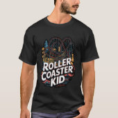 Roller Coaster Kid Definition Quote Tシャツ (正面)