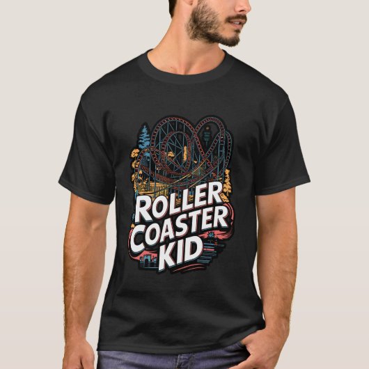 Roller Coaster Kid Definition Quote Tシャツ (正面)