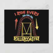 Roller Coaster Park Amusement Park Gift ポストカード (正面)