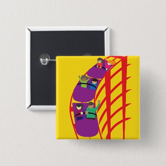 Roller Coaster Upclose 缶バッジ (正面&裏面)