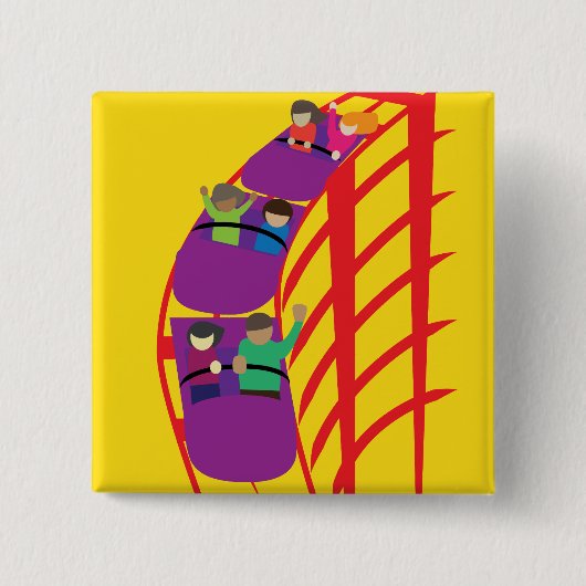 Roller Coaster Upclose 缶バッジ (正面)