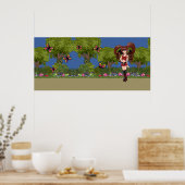 Roller Derby Anime Fairy Skating ポスター (キッチン)